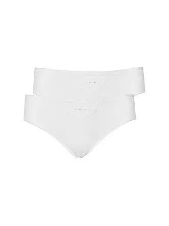 SCHIESSER | Tai Slips "Cotton Essentials" 2-er Pkg. (Schwarz) | weiss